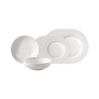 TAFELSERVICE Manufacture Ice weiß 12er Set - Weiß, Keramik (1/1/1cm) - Villeroy & Boch