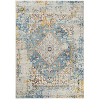 TEPPICH modern Flachgewebe Orient KASBA Blau 160 x 230 cm - Blau, Textil (160/230cm) - Novatrend