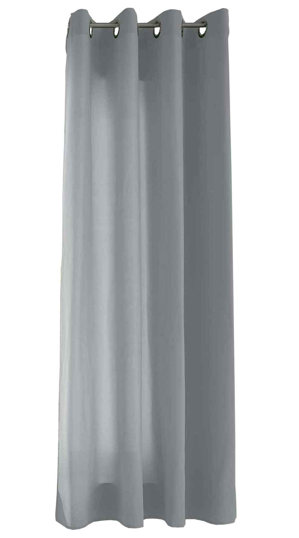 VORHANG BERLIN HxB 145x140cm Grau - Grau, Textil (140/145cm) - Gardinenbox