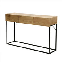 KONSOLE mit 3 Schubladen in Eiche Dekor L120cm - Eiche Artisan, Holzwerkstoff (120/29.5/73cm) - Calicosy