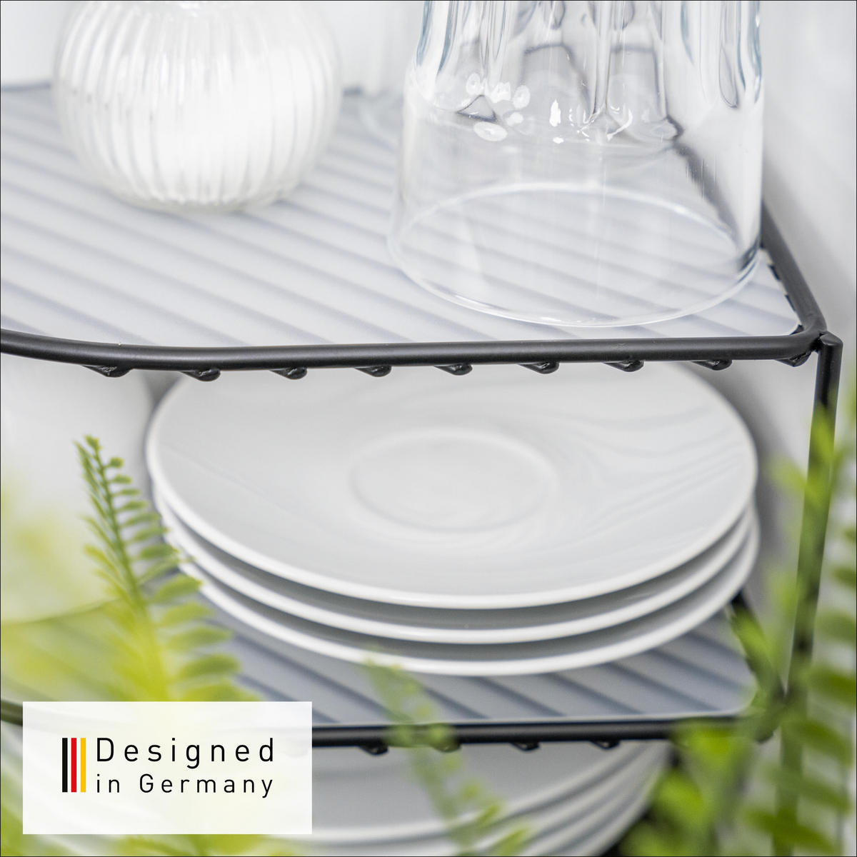 ECKREGAL, schwarz, Stahl - Schwarz, Metall (25/20/25cm) - bremermann