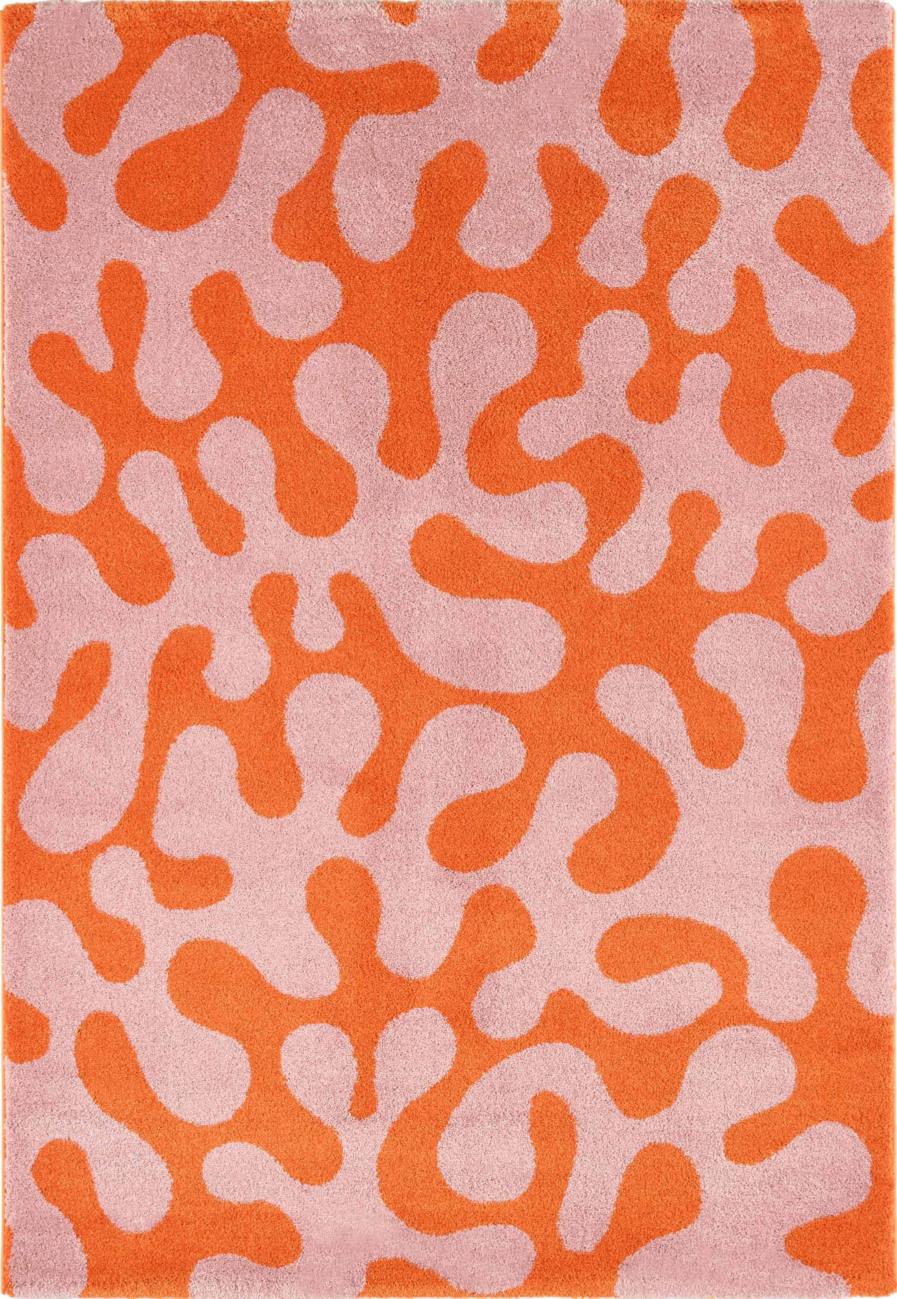 TEPPICH vintage abstrakt orange Groovy 80x140 cm - Orange, Textil (80/140cm) - Nazar Rugs