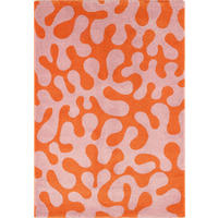 TEPPICH vintage abstrakt orange Groovy 80x140 cm - Orange, Textil (80/140cm) - Nazar Rugs