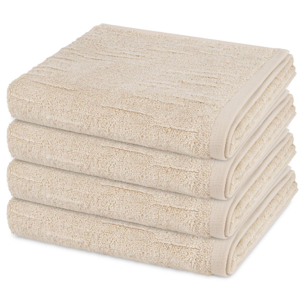HANDTUCH Premium 4er-Set - Beige, Textil (50/100cm) - Ross