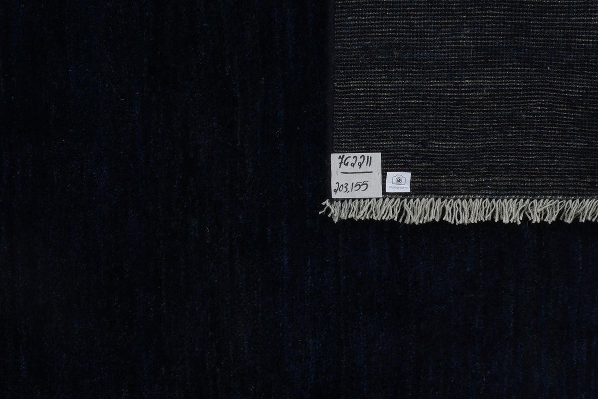 GABBEH-TEPPICH handgeknüpft Blau 203/155 cm Schurwolle - Blau, Textil (155/203cm) - Looma