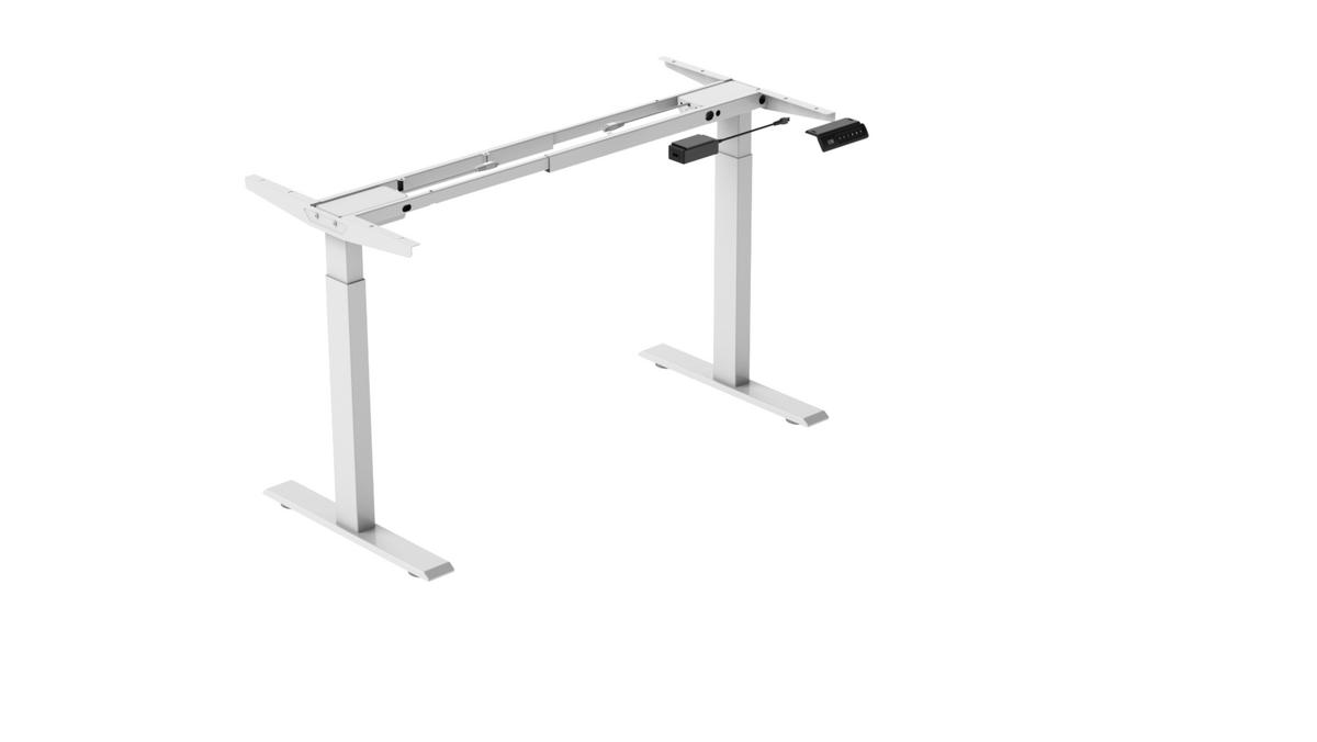 KLAPPTISCH Schreibtischgestell 58/180 cm in Weiß – elektrisch, mit 4 Speicherplätzen - Weiß, Metall (57.5/180/119cm) - BEAOK