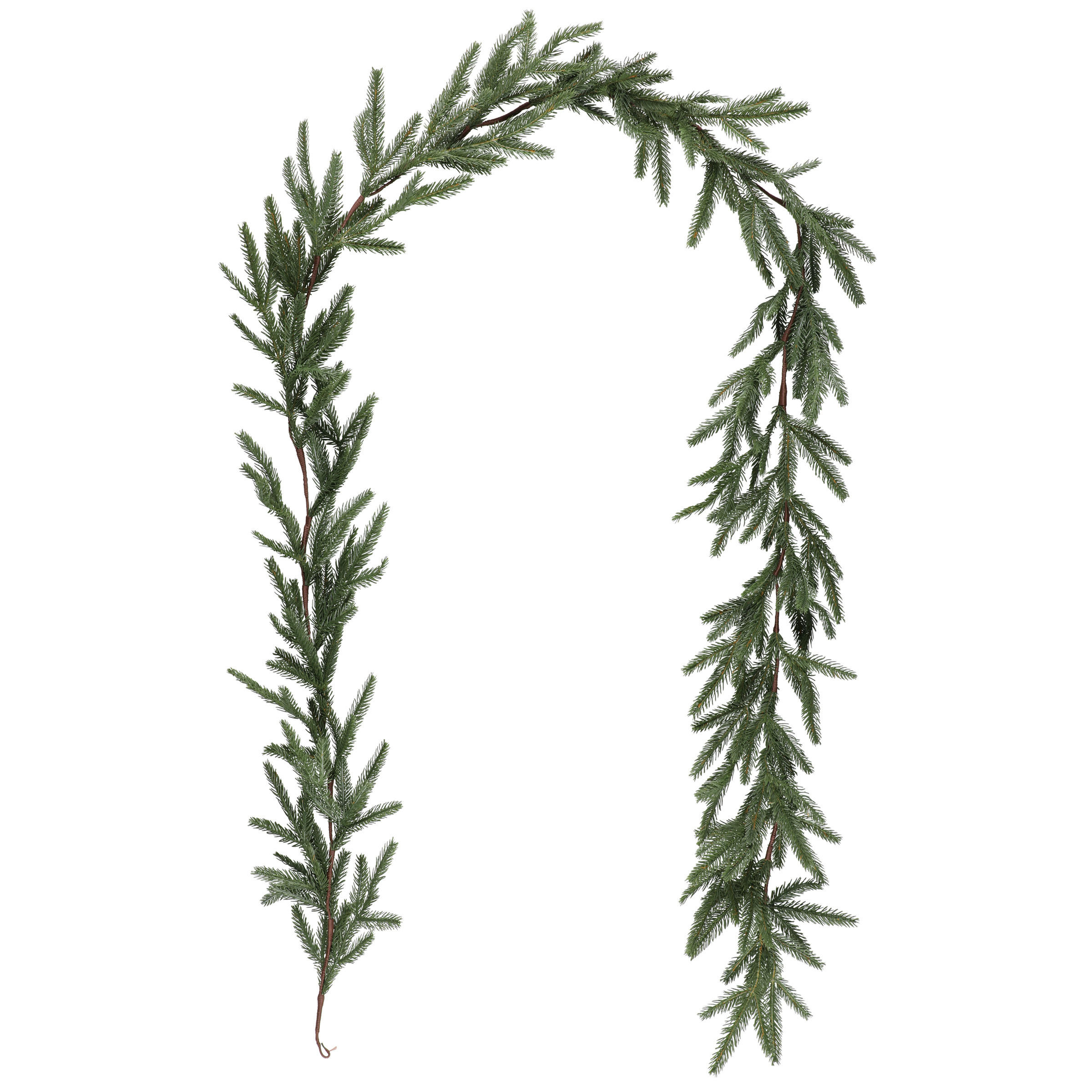 DEKOGIRLANDE Tannenzweige 275 cm - Grün, Kunststoff (16cm)
