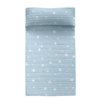 TAGESDECKE little star 200x260 cm (bett 105) blau - Blau, Textil (200/260cm) - Happy Friday