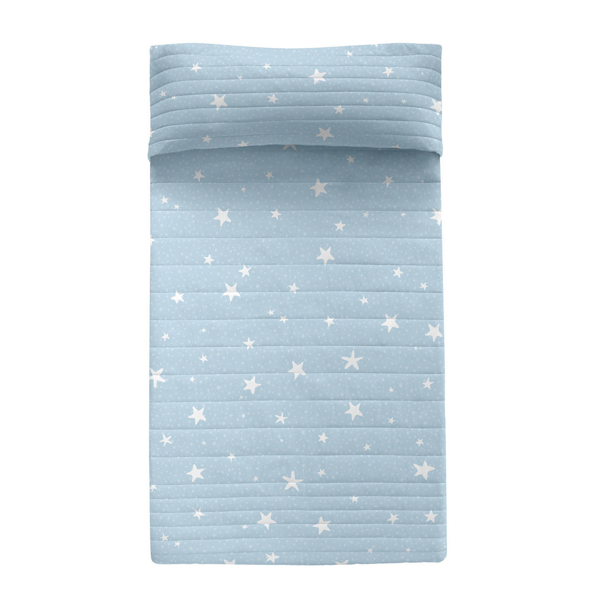 TAGESDECKE little star 200x260 cm (bett 105) blau - Blau, Textil (200/260cm) - Happy Friday