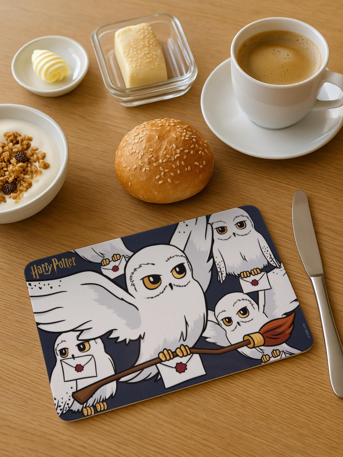 BRETTCHEN Harry Potter Hedwig Schwarz 14,5 x 23,5 cm - Multicolor, Kunststoff (14.5/23.5cm) - United Labels