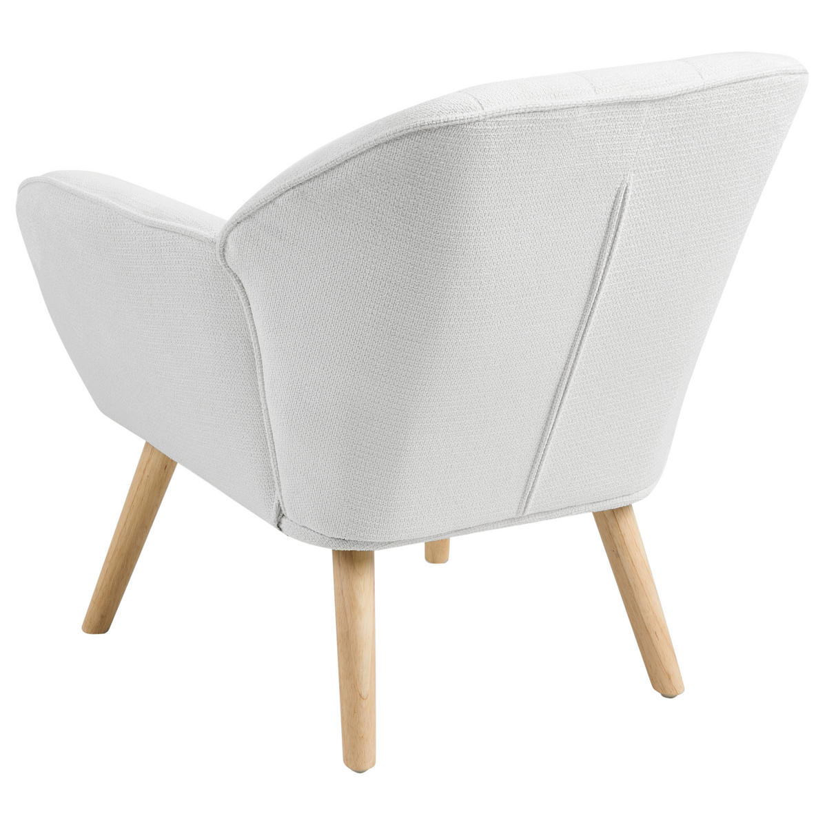 SESSEL Stoff Weiß Torud - Weiß, Textil (79/76/72cm) - Beliani