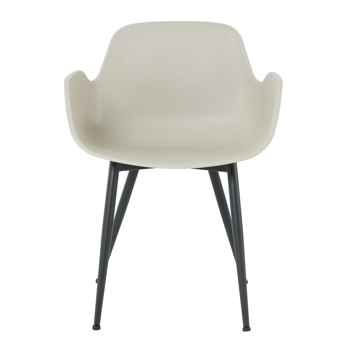 ESSZIMMERSTUHL - 2er-Set - Schwarz/Grau, Kunststoff/Metall (55/79/54cm) - home24