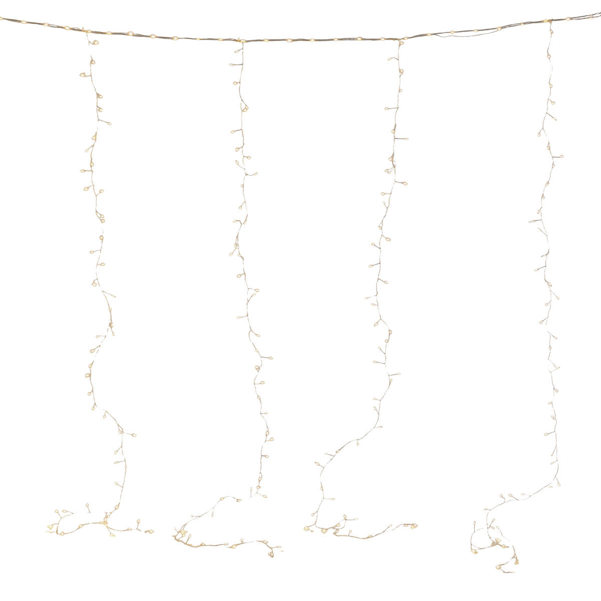 VORHANGLEUCHTEN Metwire, Gold, 200 x 5 x 800 cm, Dekorative Christmas Weihnachtsdeko - Goldfarben, Kunststoff (800cm) - home&you