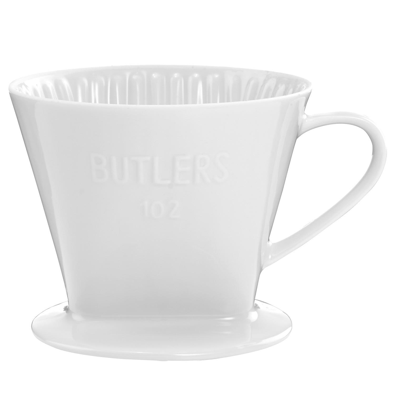 KAFFEEFILTER (6er Set) Traditional - Weiß, Keramik (13/9/16cm) - Butlers
