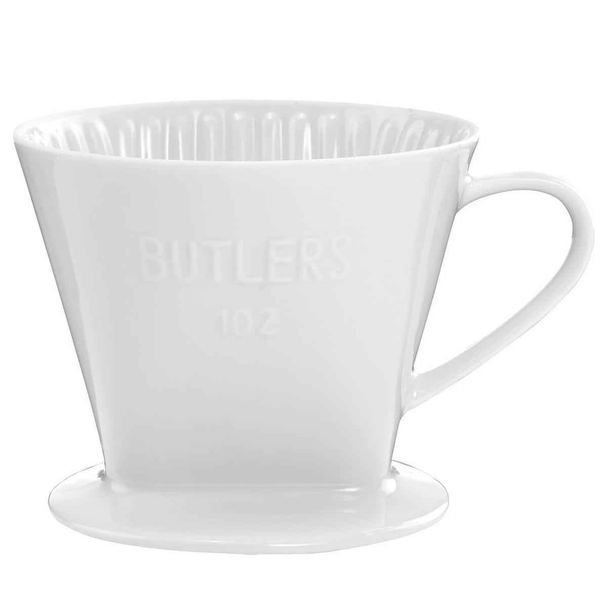 KAFFEEFILTER (6er Set) Traditional - Weiß, Keramik (13/9/16cm) - Butlers