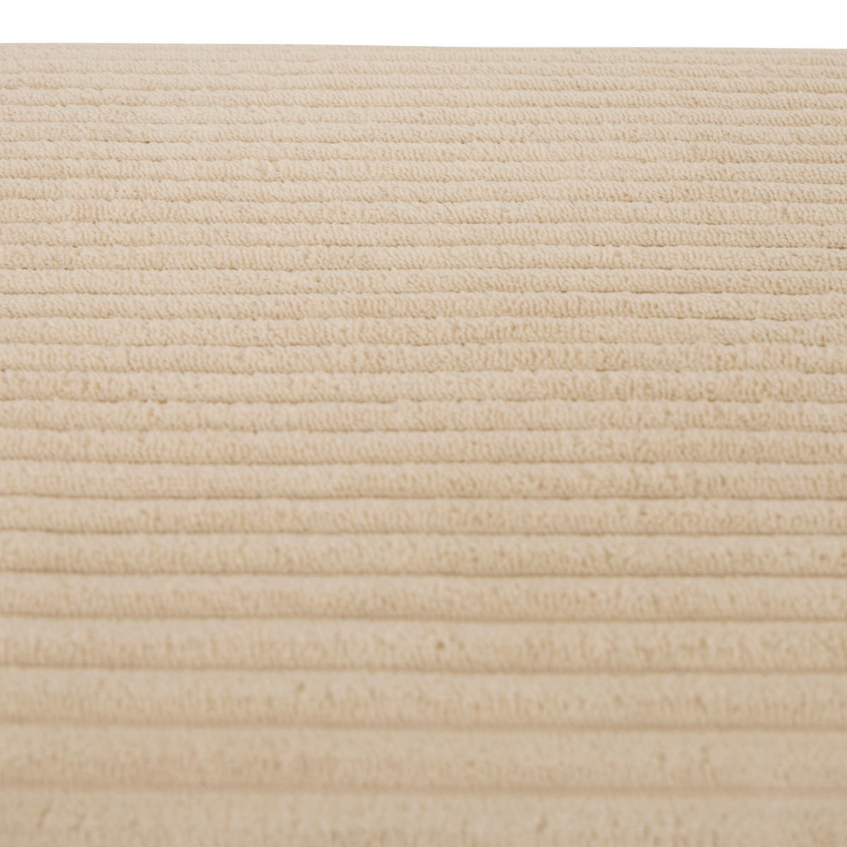 PUFF Cordstoff Sevi 41/35,5/43 cm - Beige, Kunststoff (35.5/43/41cm) - Atmosphera Createur d´interieur
