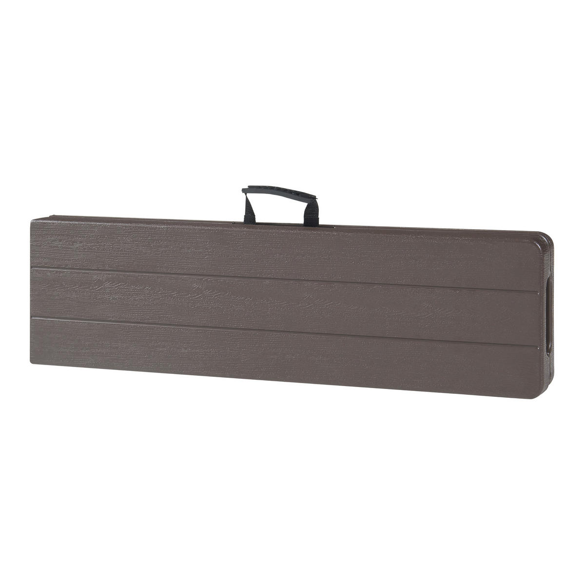 KLAPPBANK Lillestrøm - Dunkelbraun, Kunststoff/Metall (180/43/25cm) - [en.casa]