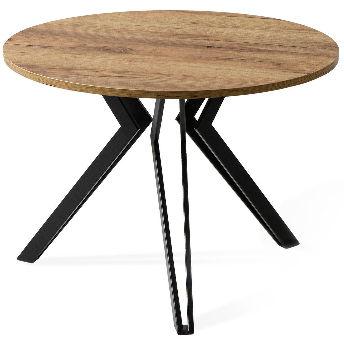 COUCHTISCH TETRO Kaffeetisch - Eichefarben, Holzwerkstoff/Metall (65/65/51cm) - KONSIMO®