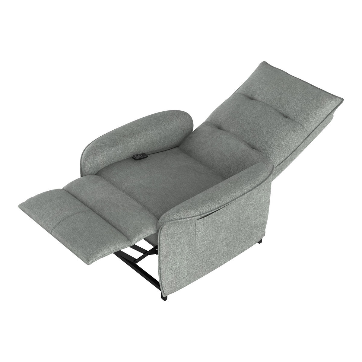 FERNSEHSESSEL Savukoski - Dunkelgrau, Textil (58/102/81cm) - [en.casa]