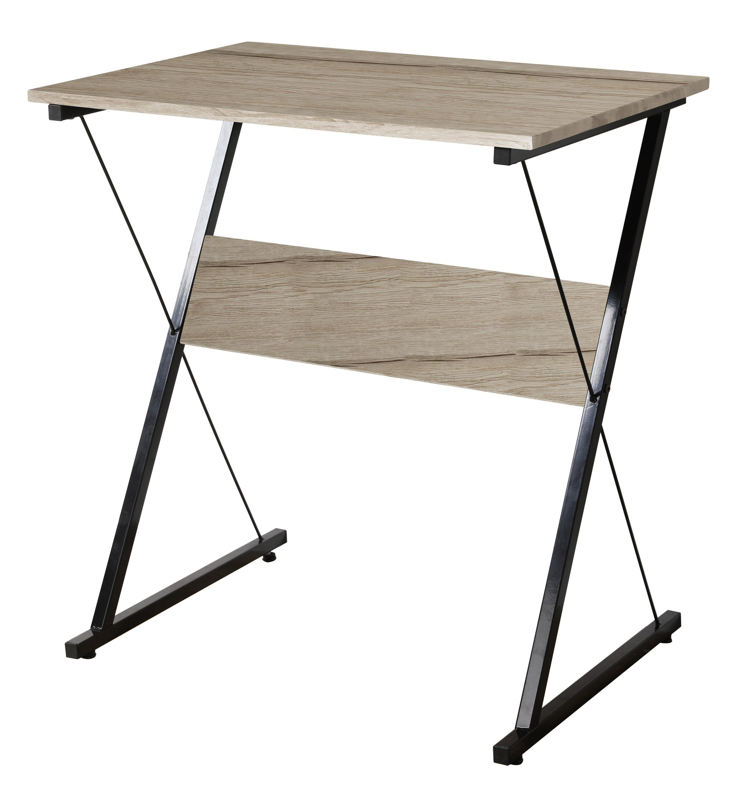 SCHREIBTISCH Rechteckig Braun 70 x 48 x 74 (cm) - Braun, Metall (48/70/74cm) - Nordlys