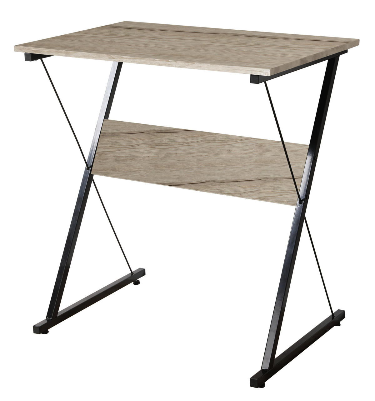 SCHREIBTISCH Rechteckig Braun 70 x 48 x 74 (cm) - Braun, Metall (48/70/74cm) - Nordlys