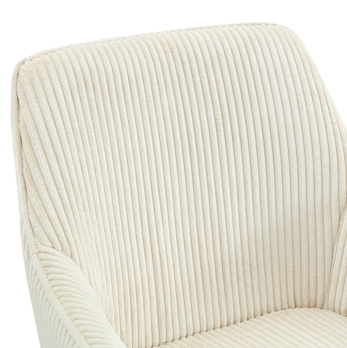 DREHSTUHL 2er-Set 360° drehbar Off White mit Massivholzbeinen - Weiß, Holz (44/84/56cm) - Meubliv