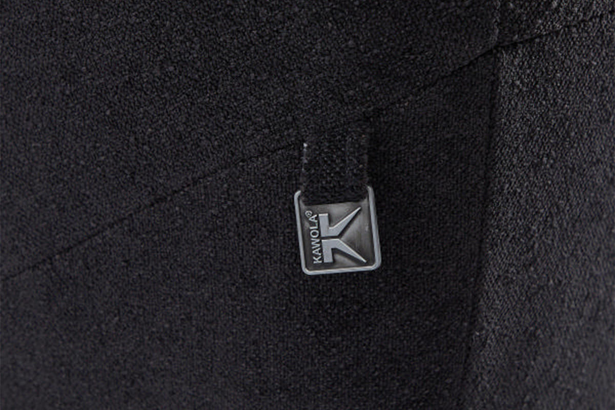 DESIGNSOFA GARBO Schwarz Webstoff - Schwarz, Textil/Metall (280/92/158cm) - KAWOLA