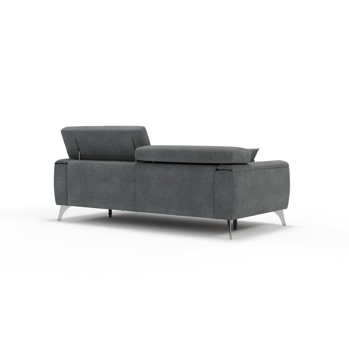 LINEARSOFA Caravaggio - Grau, Textil (169/73/102cm) - Divani.store