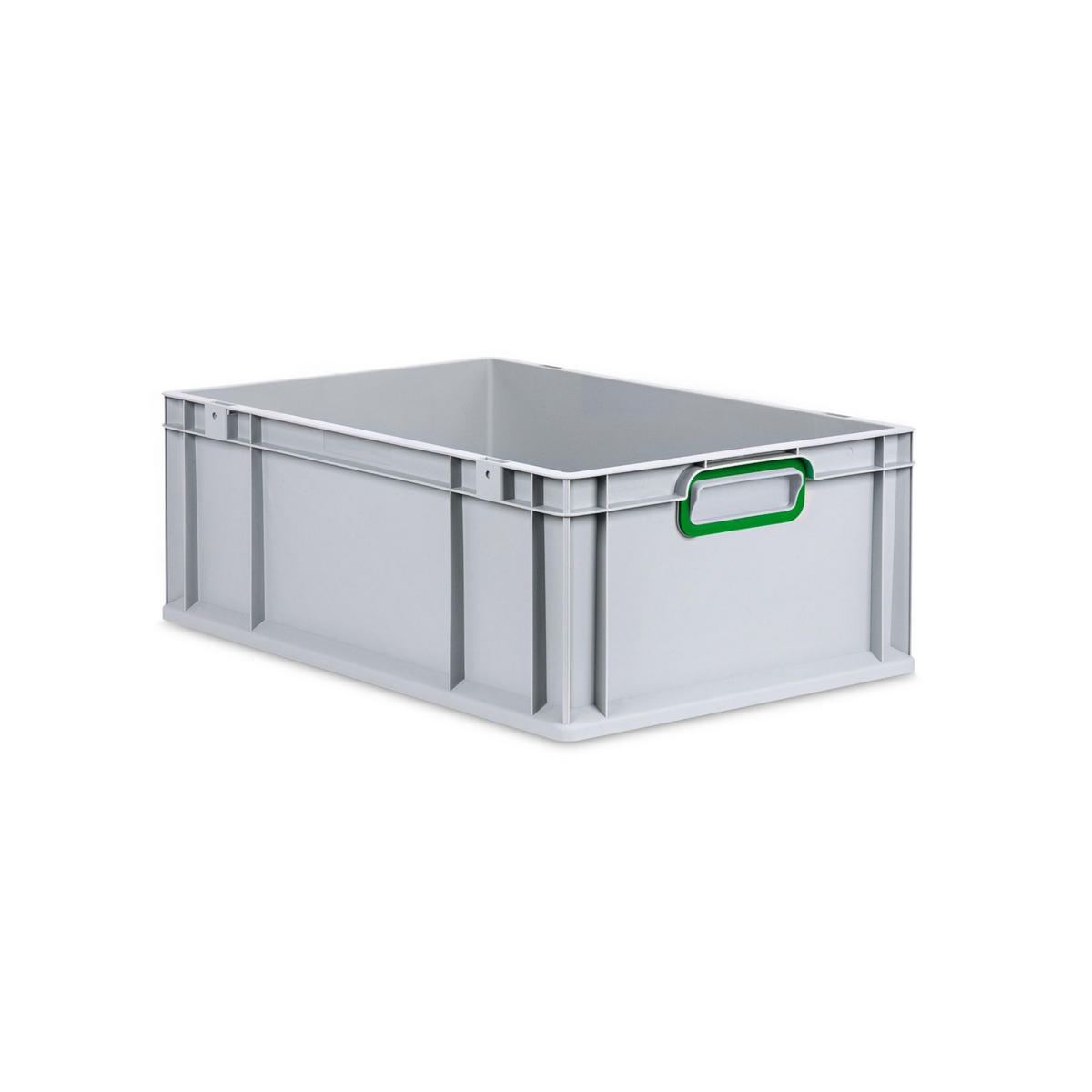 EUROBOX Nextgen Color 22x40x60cm 44 Liter Griffe Grün Geschlossen - Grün, Kunststoff (40/22/60cm) - PROREGAL