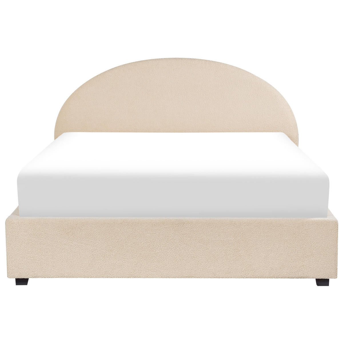 POLSTERBETT Beige Bouclé 180/200 cm Vaucluse - Beige, Textil (180/200cm) - Beliani