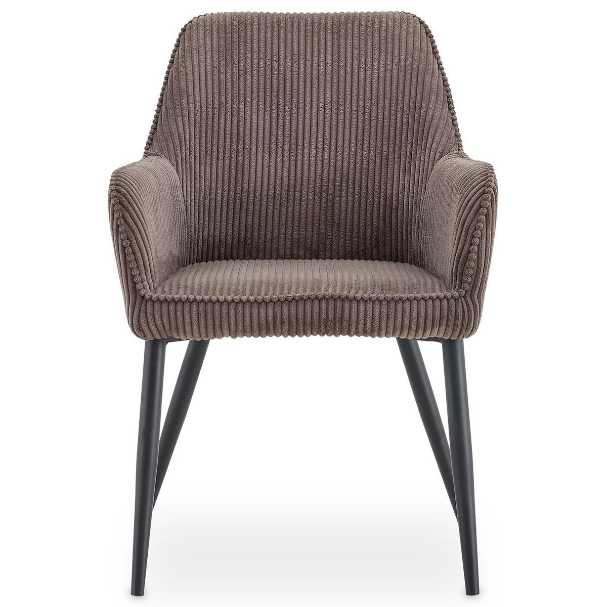 ESSZIMMERSTÜHLE VERONA 2er-Set taupe - Taupe, Textil (59/85/63cm) - IDIMEX
