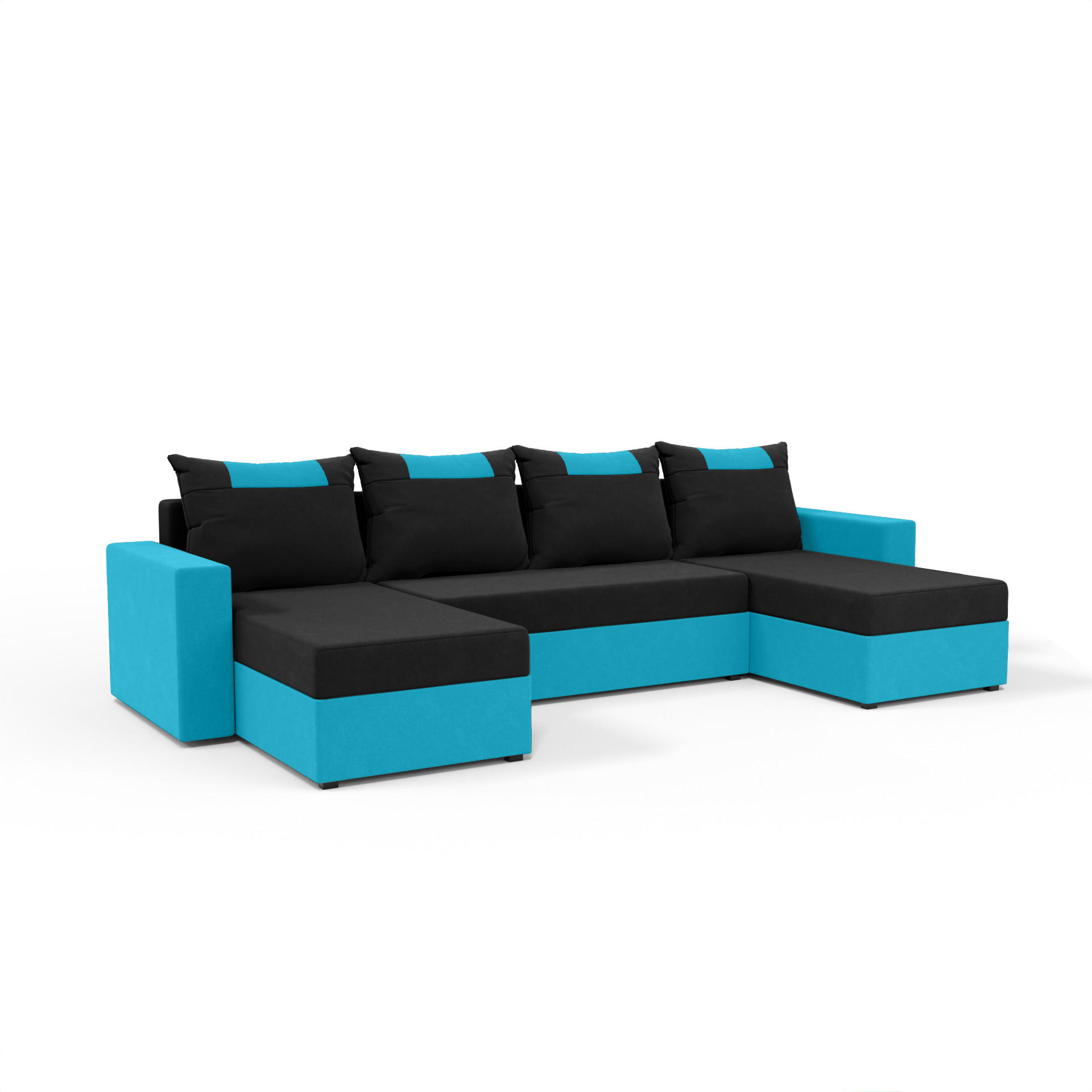 Fedve Wohnlandschaft Hellblau 298x85x207 cm