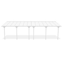 PERGOLA / CARPORT Kleo Weiß 9m x 3m - Weiß, Metall (870/270/300cm) - Cazeboo