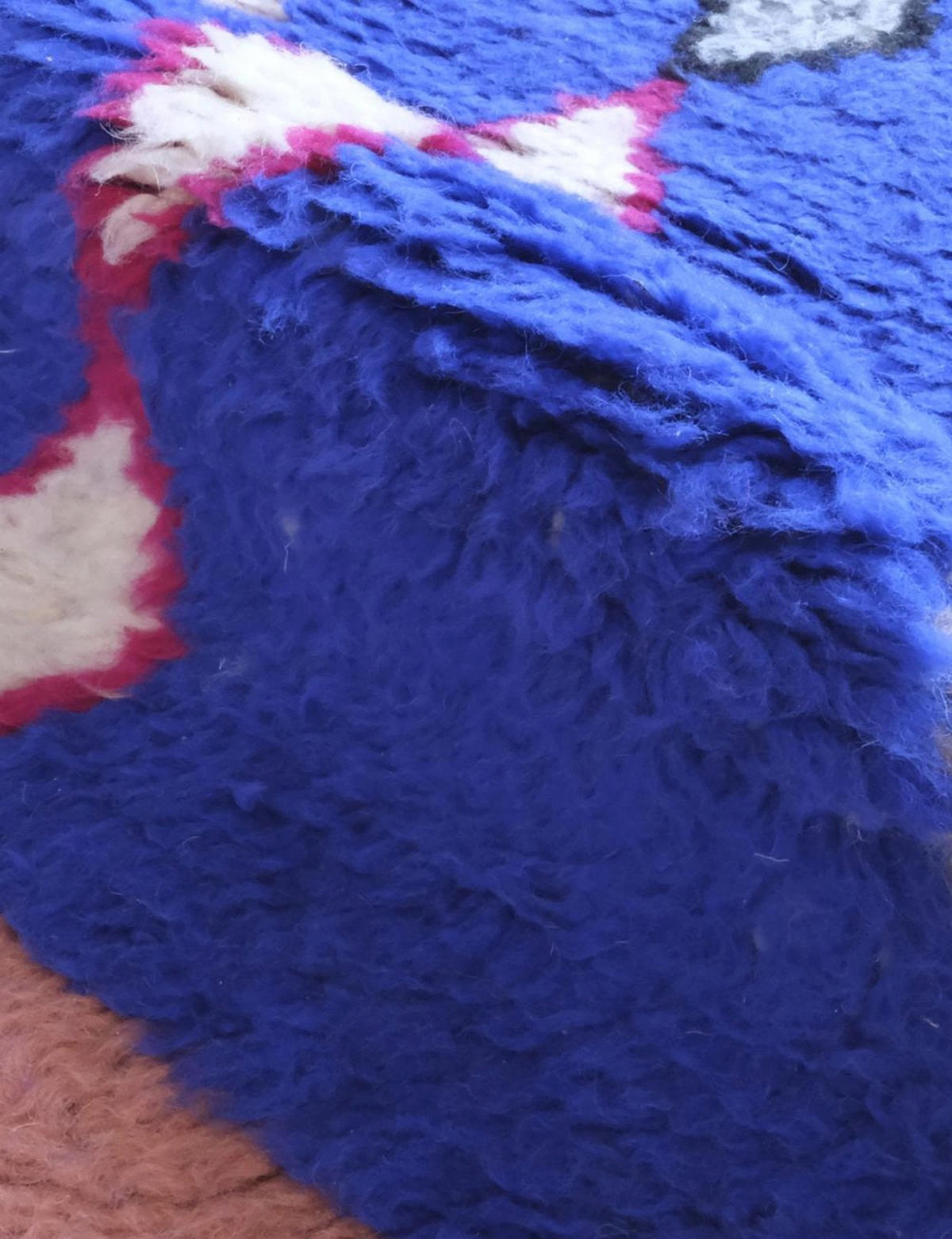 BERBERTEPPICH aus Marokko aus reiner Wolle 200x 300 cm - Blau, Naturmaterialien (200/300cm) - AFK Living