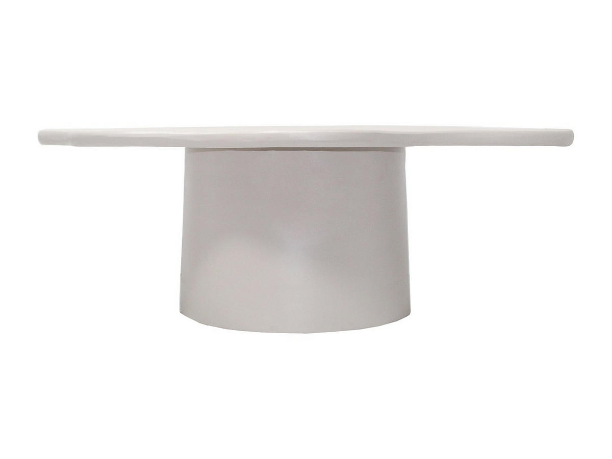 COUCHTISCH - Metall - Cremefarben - POLENDRA - Creme, Metall (58/87.5/29.5cm) - Vente-Unique
