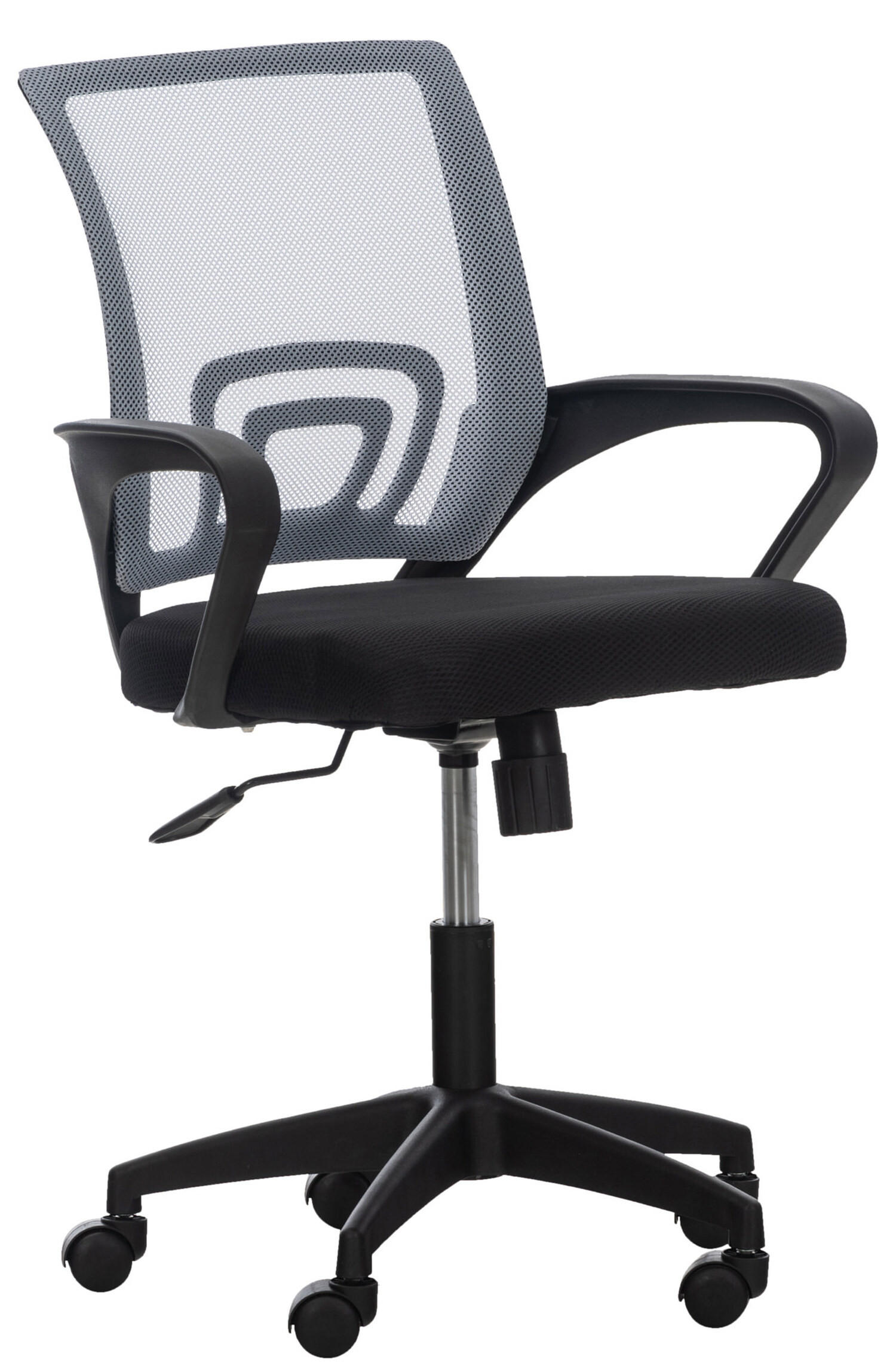 BÜROSTUHL Audrey mit Netzbezug, Grau - Grau, Kunststoff/Textil (62/95/50cm) - TPFLiving