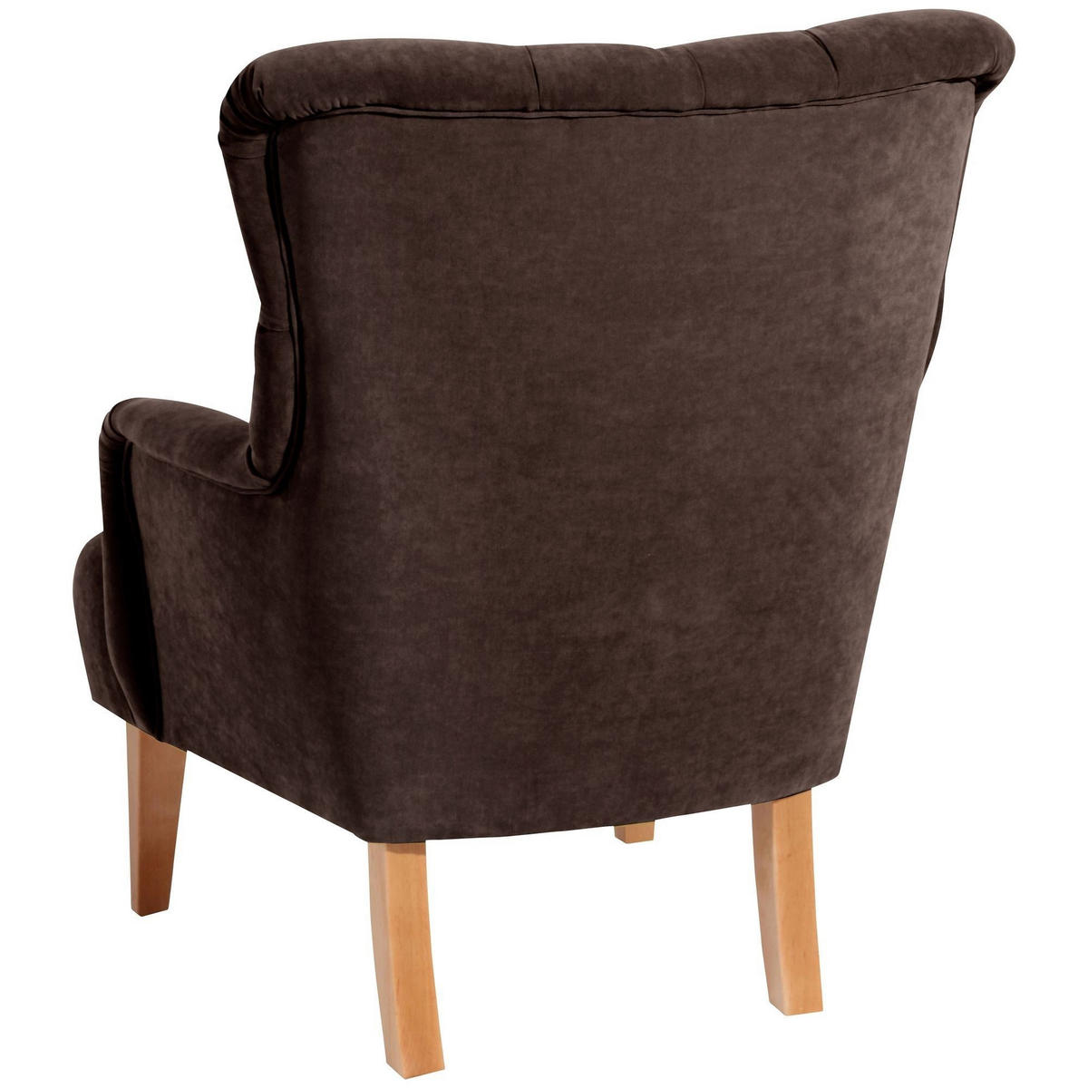 SESSEL Kaiya Bezug Veloursstoff Buche natur / braun - Braun, Kunststoff (71/97/82cm) - 58aufmkessel