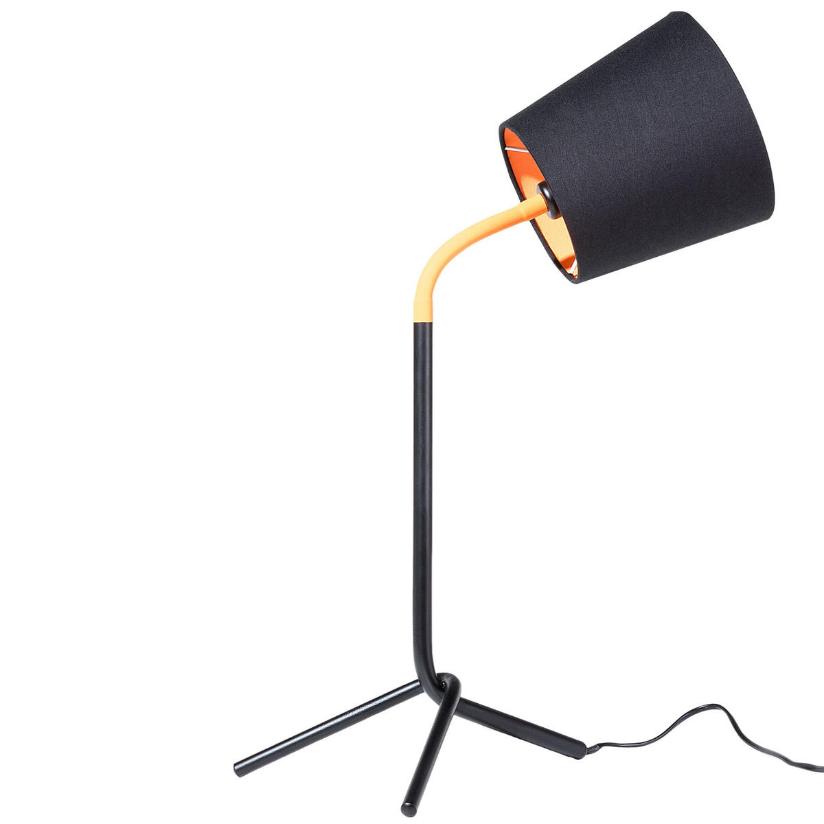 SCHREIBTISCHLAMPE Mooki 28/23/42 cm - Schwarz, Metall (28/23/42cm) - Beliani