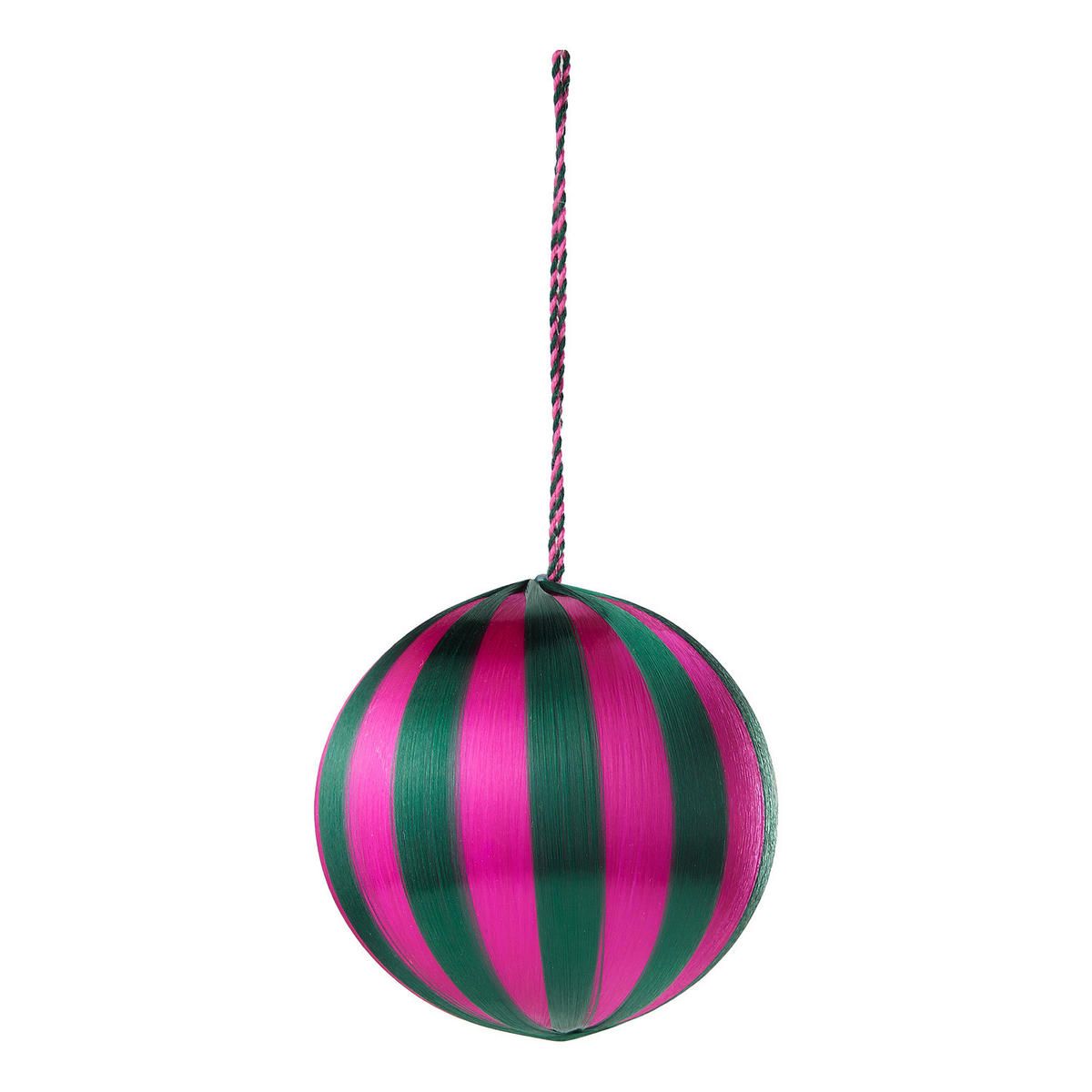 WEIHNACHTSBAUMKUGEL Hang On mit Faden - Pink, Kunststoff (7/8/7cm) - Butlers