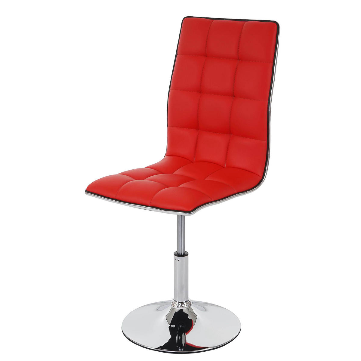 ESSZIMMERSTUHL Rot 6er-Set - Rot, Textil (43/103/54cm) - MCW