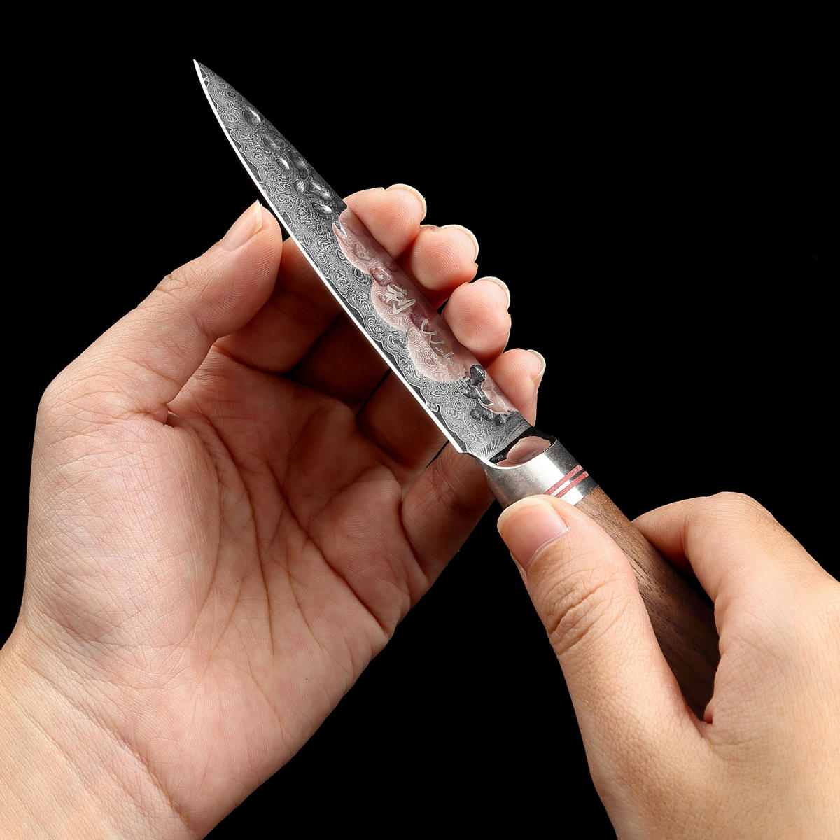 OFFICEMESSER 9 cm - Nussbaumfarben, Holz/Metall (20cm) - Wakoli