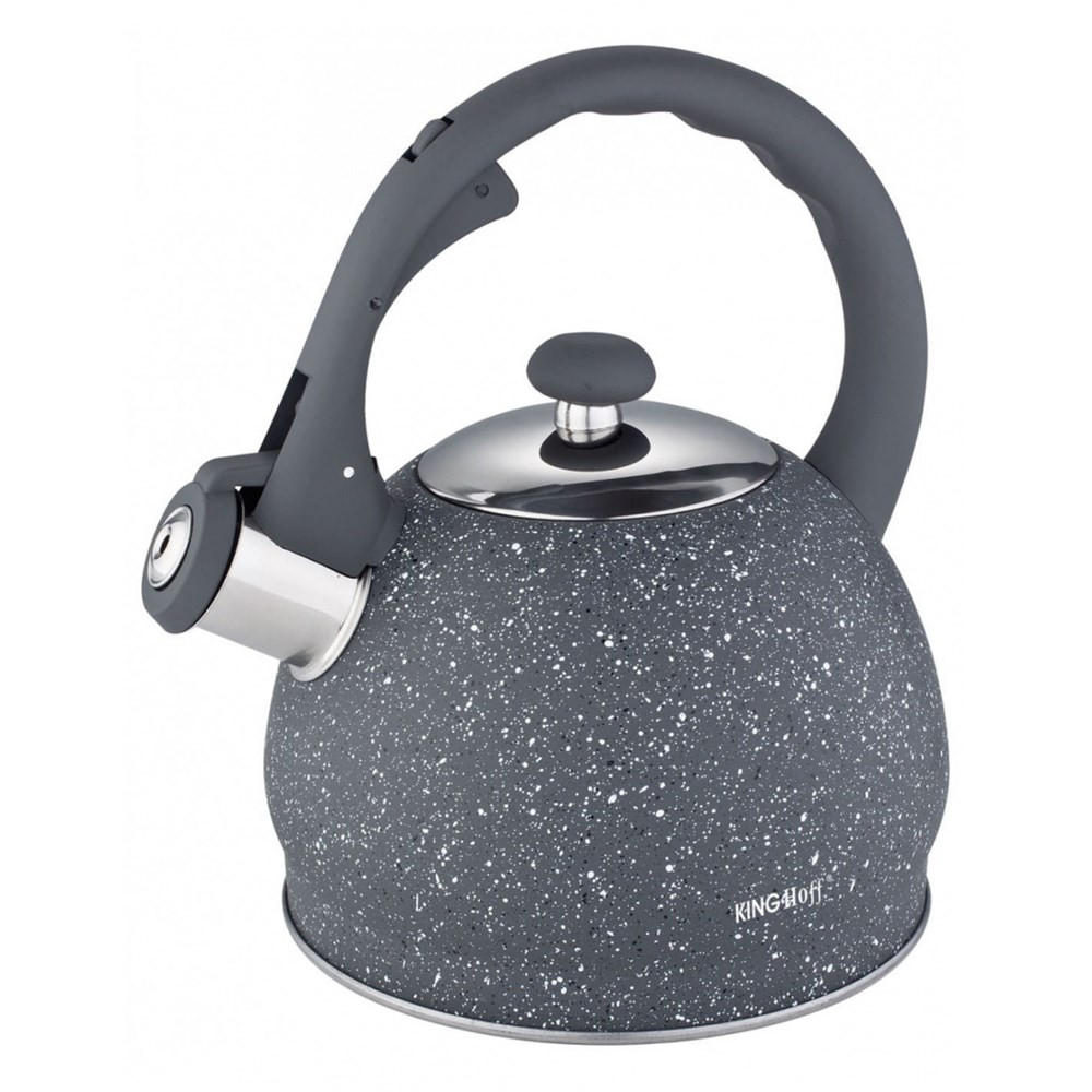 WASSERKESSEL Graphit 21/17/20 cm KH1405 - Graphitfarben, Metall (21cm) - Kinghoff 