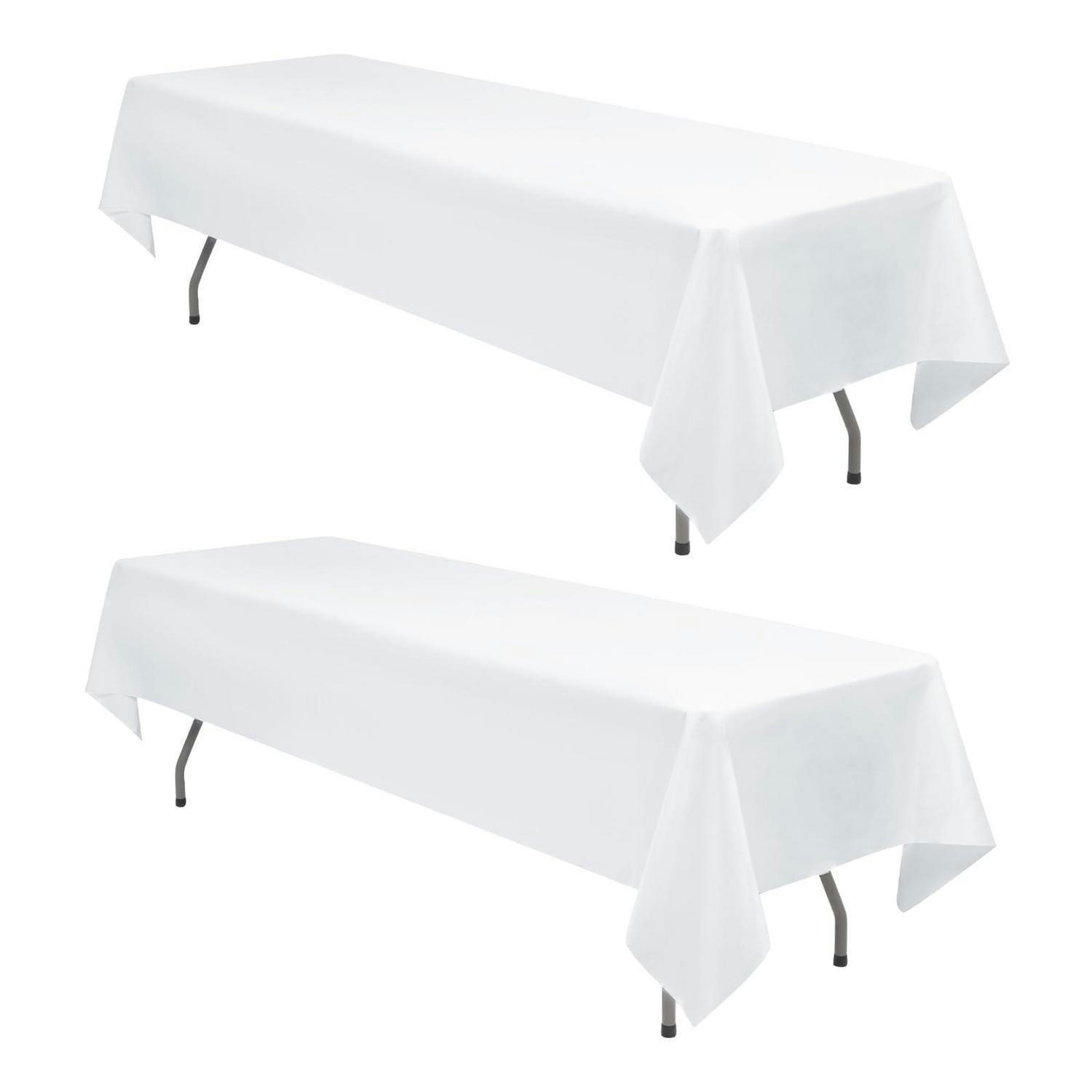 TISCHDECKE 2er-Set 153 x 320 cm Weiß - Weiß, Textil (153/320/1.5cm)