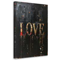 LEINWANDBILD Inschriften und Zitate 70x100cm - Schwarz, Textil (70/100cm) - Feeby