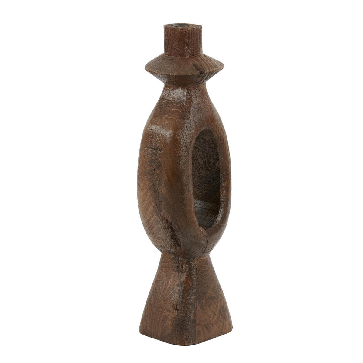 KERZENLEUCHTER Django Braun 14/14/50 cm - Braun, Holz (14/50/14cm) - Light & Living