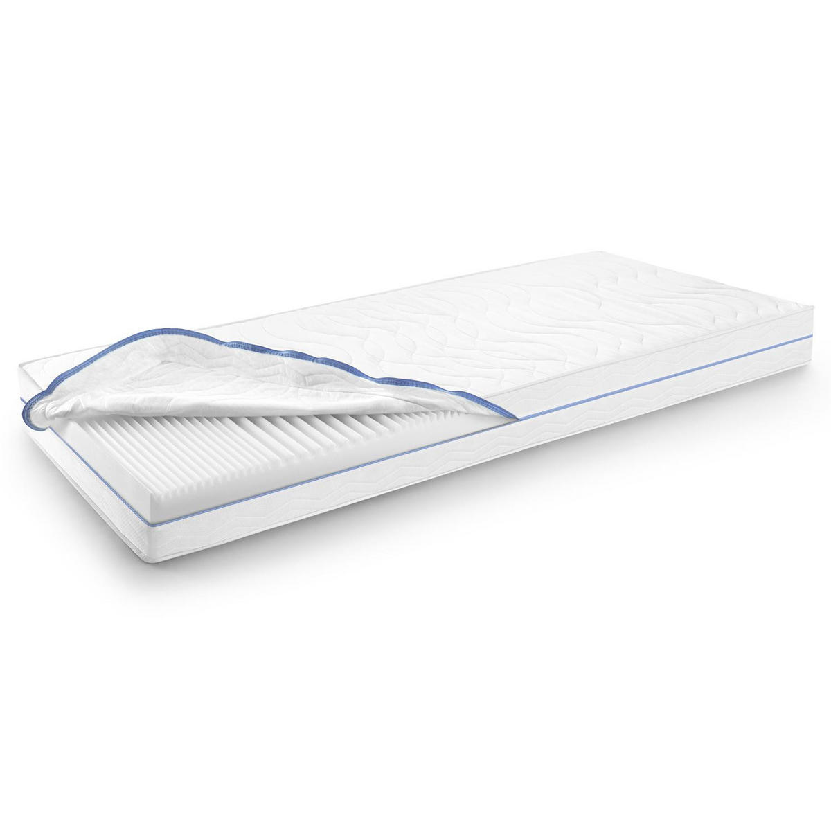 KALTSCHAUMMATRATZE Premium 100x200 cm - Weiß, Textil (100/200cm) - Supportho