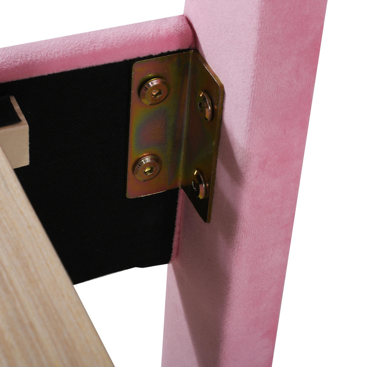 POLSTERBETT 90/200 cm Rosa aus Samtstoff mit Lattenrost - Rosa, Textil (90/200cm) - OKMYHOME