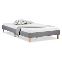 POLSTERBETT mit Lattenrost 120/200 cm in Grau - Grau, Textil (120/200cm) - Homestyle4u