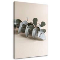 LEINWANDBILD Blätter Pflanzen Natur beige 70x100cm - Beige, Textil (70/100cm) - Feeby