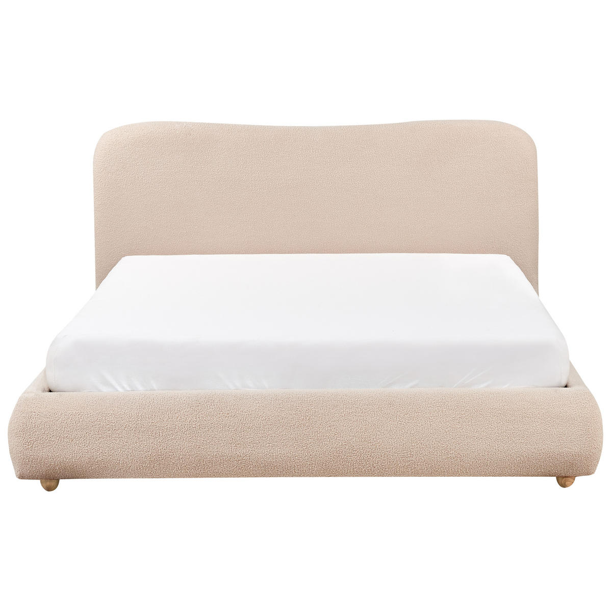 BETT mit Stauraum 160/200 cm Beige Blagnac - Beige, Textil (160/200cm) - Beliani